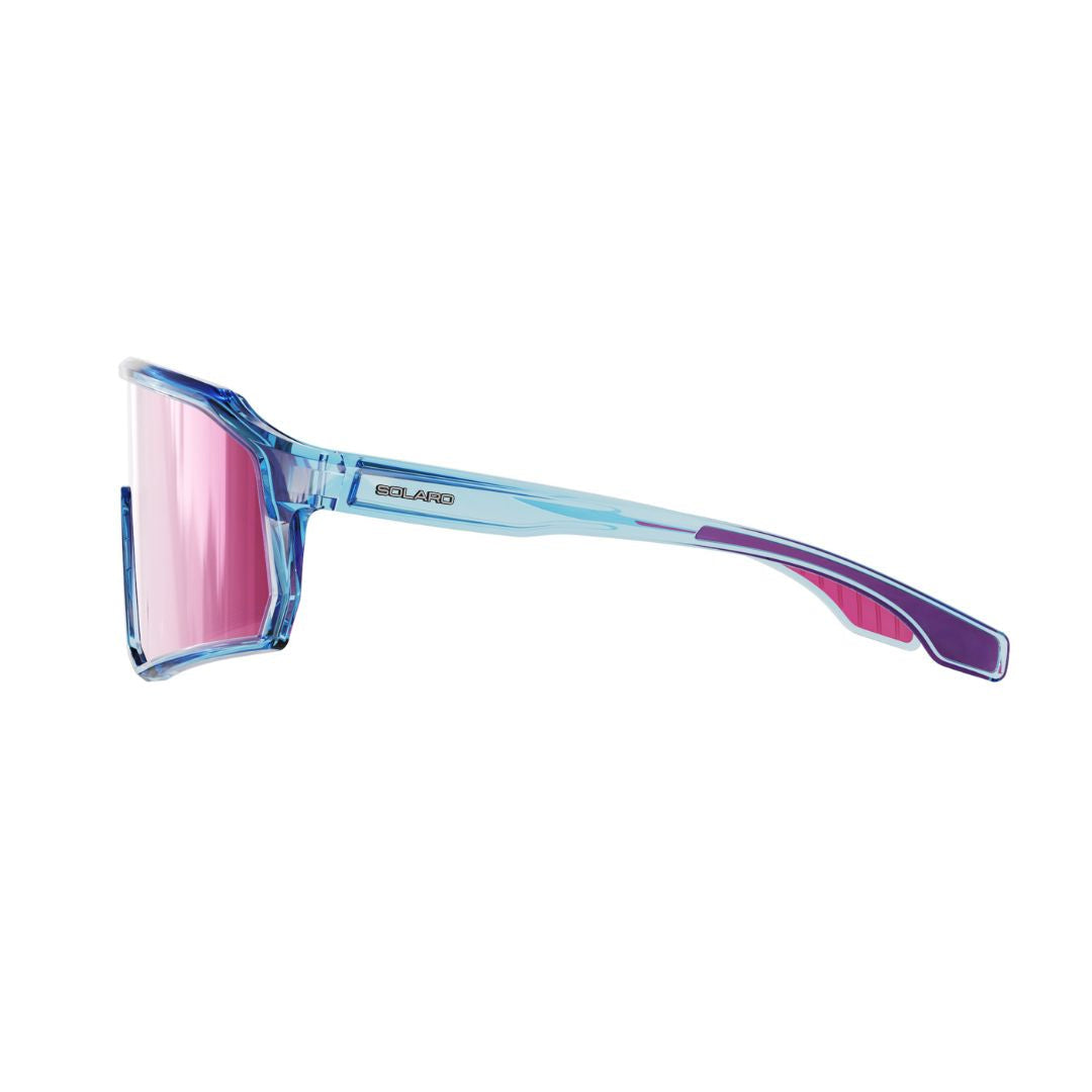 Cotton Candy Jr. youth baseball sunglasses with pink-blue frame and performance lens designed for young athletes