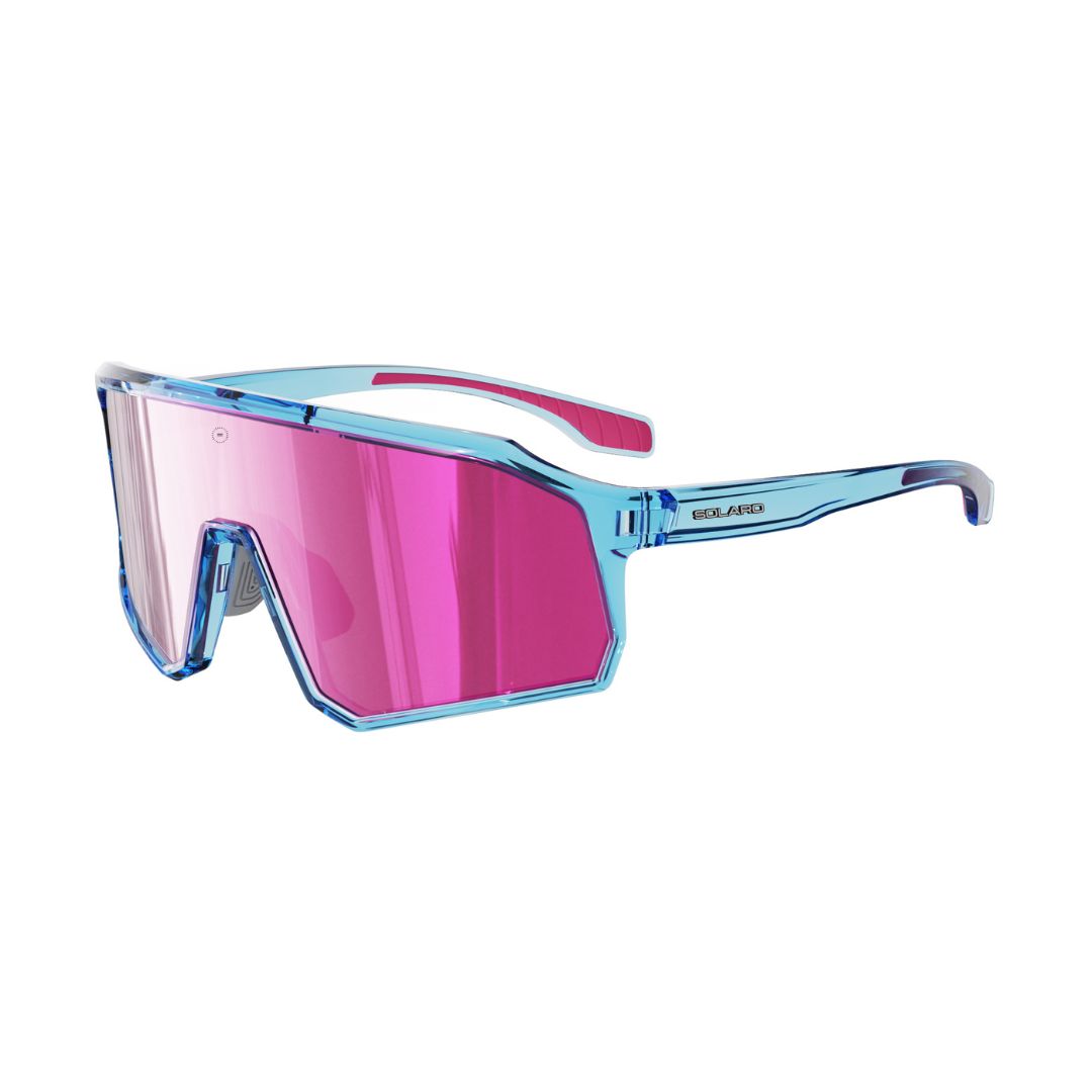 Cotton Candy Jr. youth baseball sunglasses with pink-blue frame and performance lens designed for young athletes
