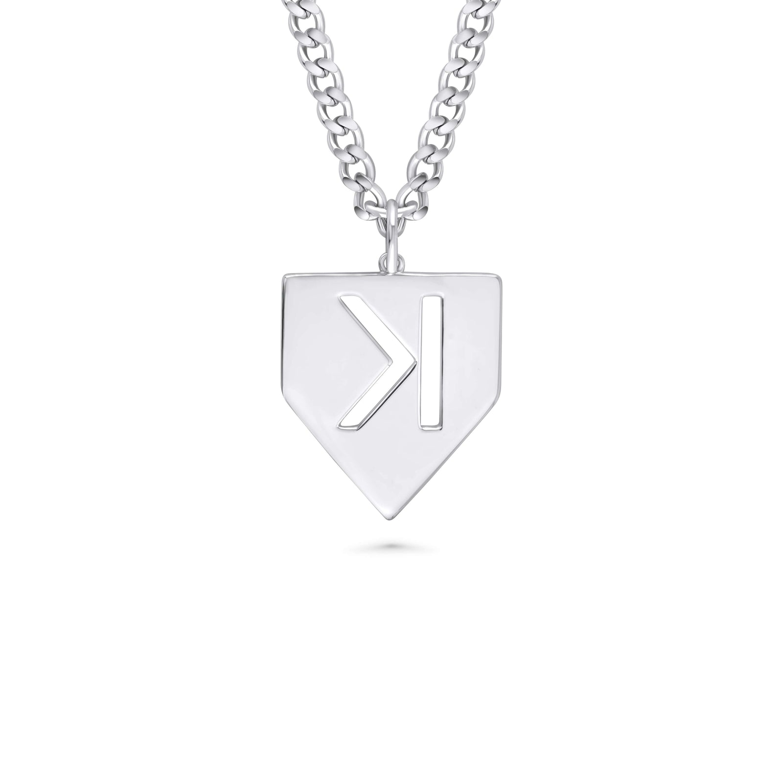 Baseball Pitchers Strikeout Backwards K Necklace