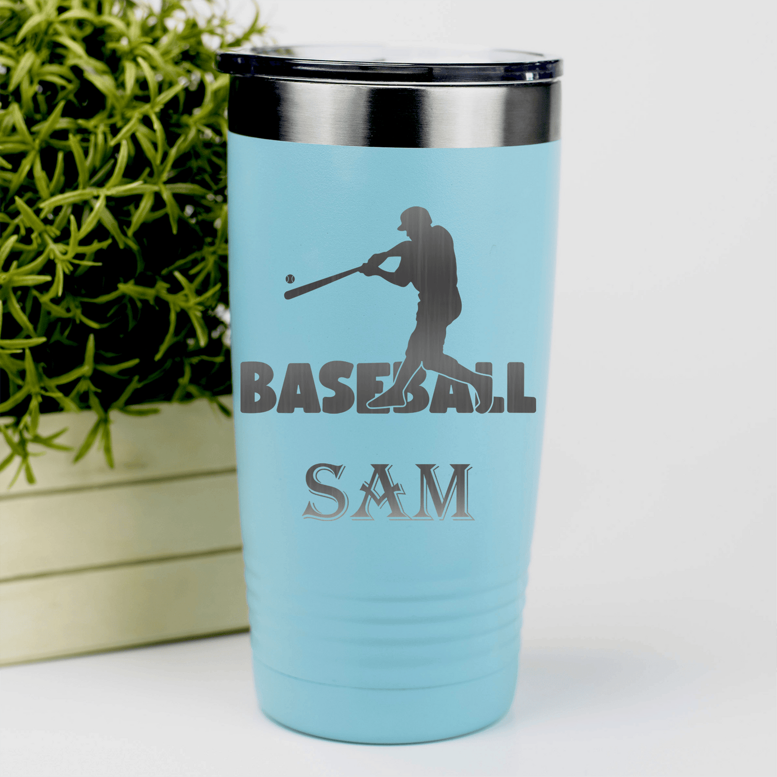 Teal Baseball Tumbler With Diamond Prodigy Design