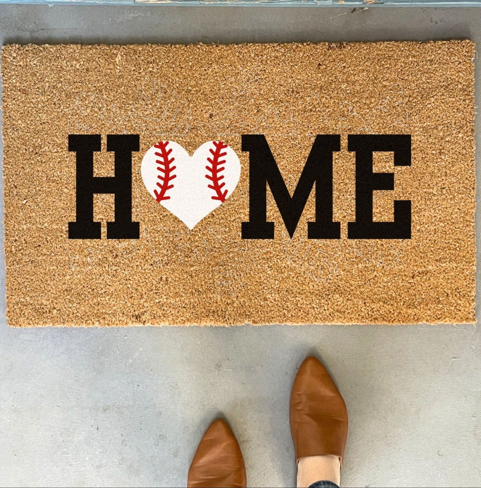 Home Baseball Doormat