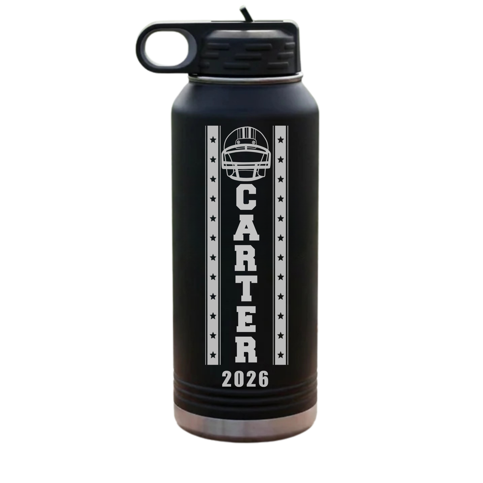 Personalized Football Senior Night Water Bottle