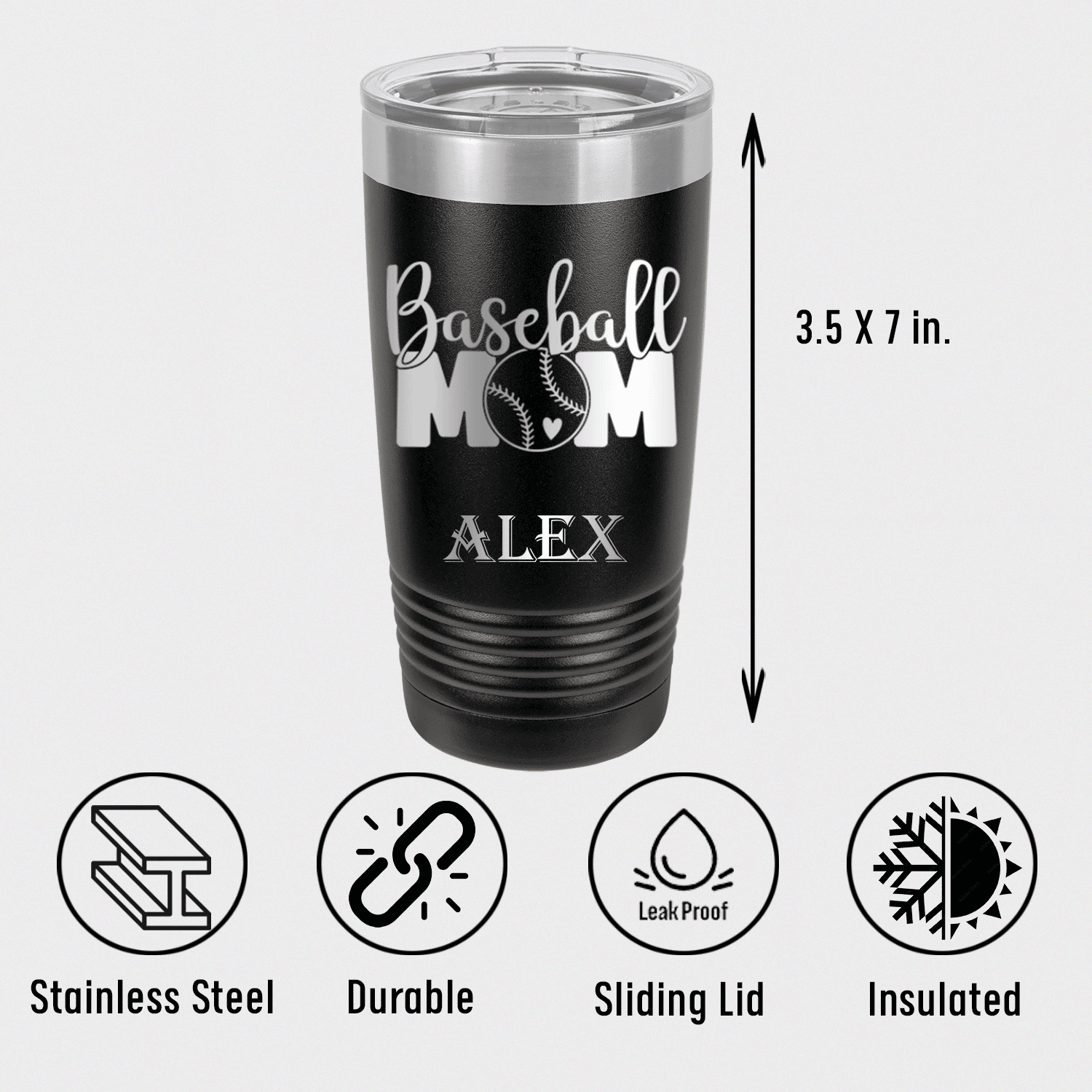 Queen Of The Bleachers Baseball Tumbler