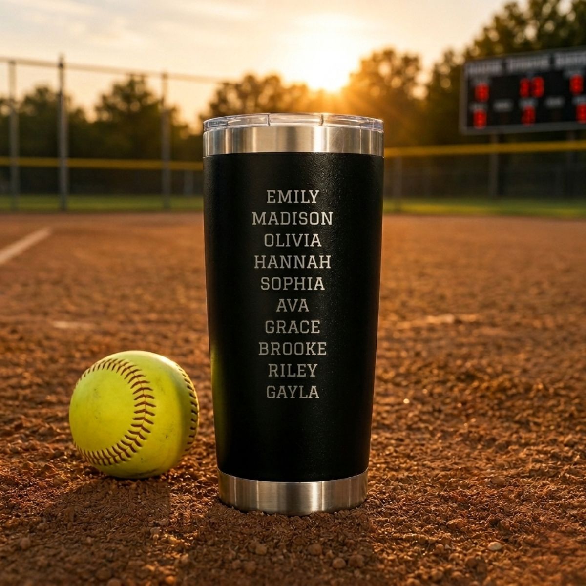 Personalized Softball Coach Team Tumbler