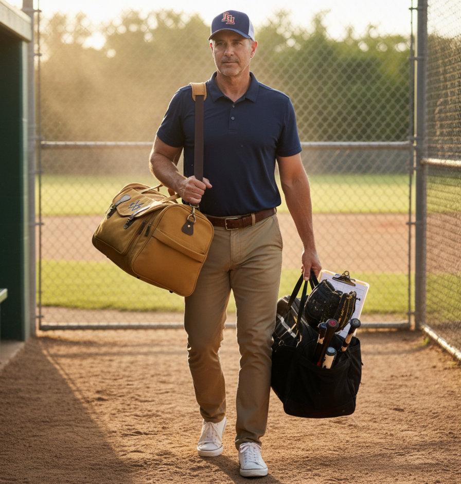 Personalized Baseball Duffle Bag
