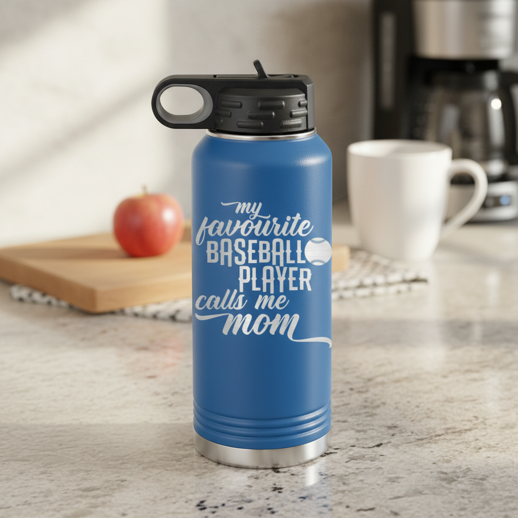 Mom's MVP on the Diamond 32 Oz Water Bottle