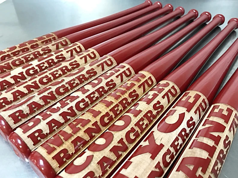 Personalized Mini Stitch Baseball Bat