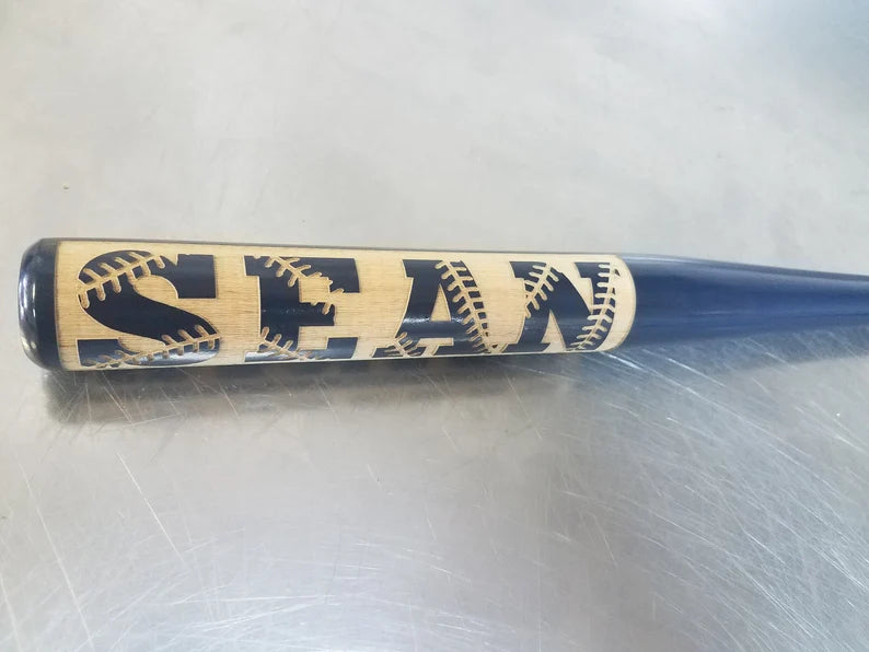 Personalized Mini Stitch Baseball Bat
