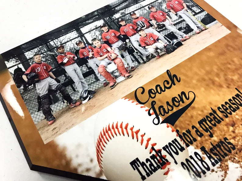 Baseball Home Plate Photo Plaque