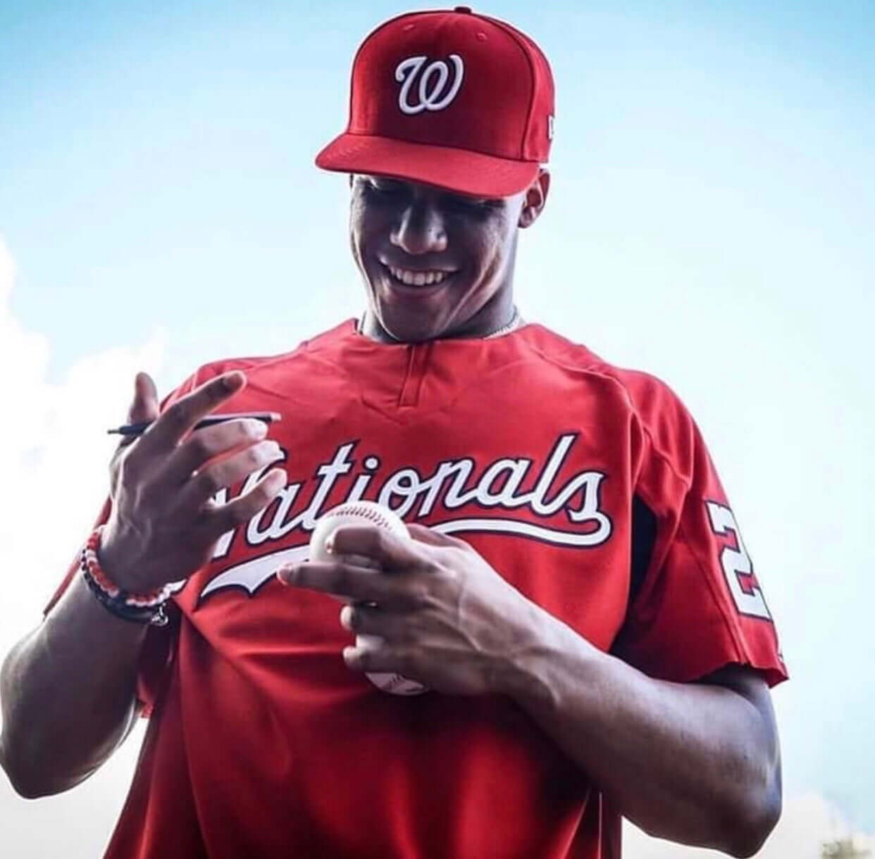 Power Band Baseball Bracelet