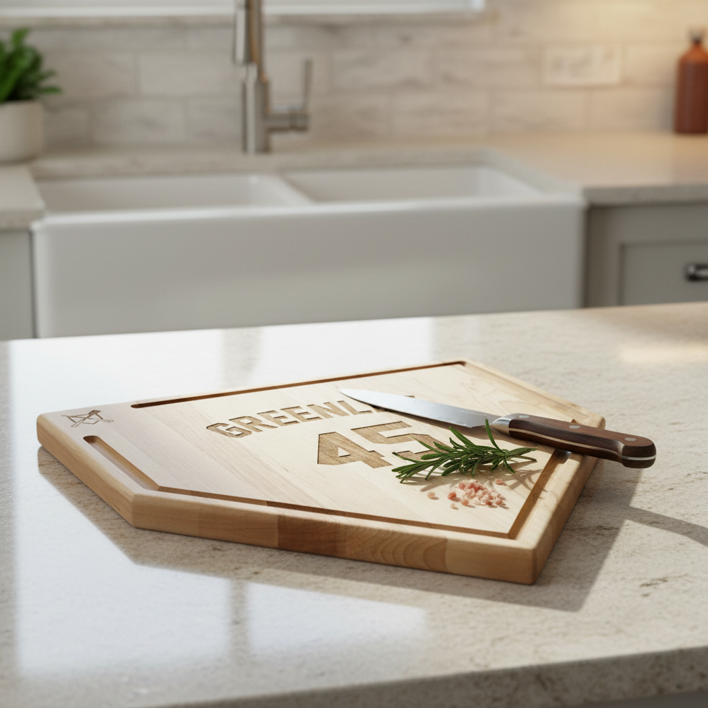 Baseball Plate Cutting Board