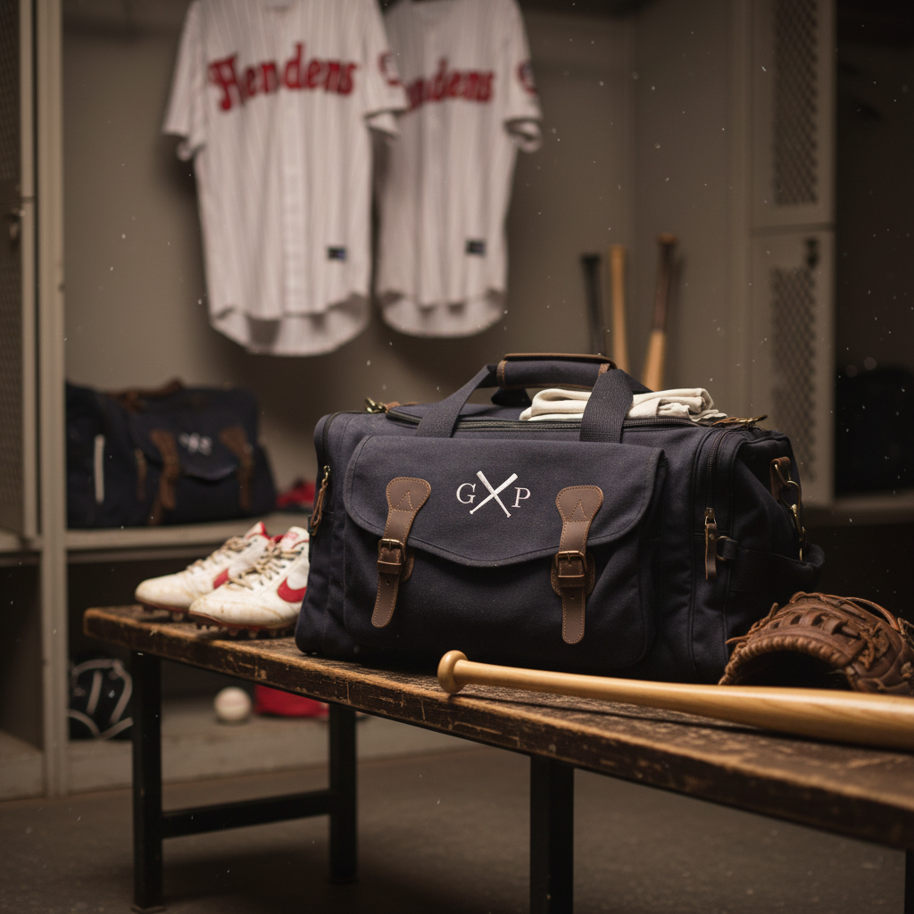 Personalized Baseball Duffle Bag