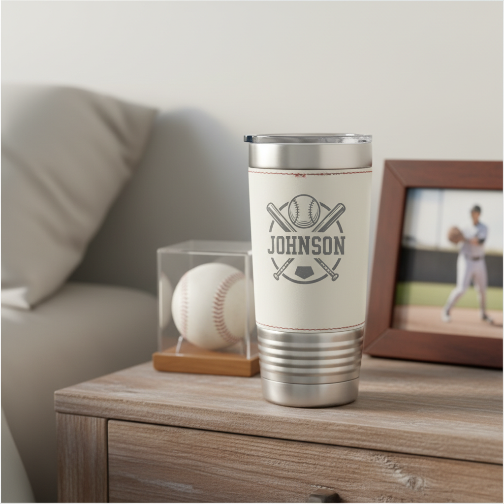 Baseball Lover's Personalized Tumbler