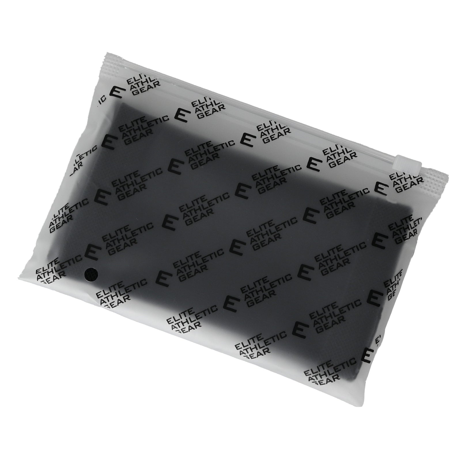 Black wrist support sleeves packaged in clear plastic wrap with Elite Athletic Gear branding printed throughout the packaging.