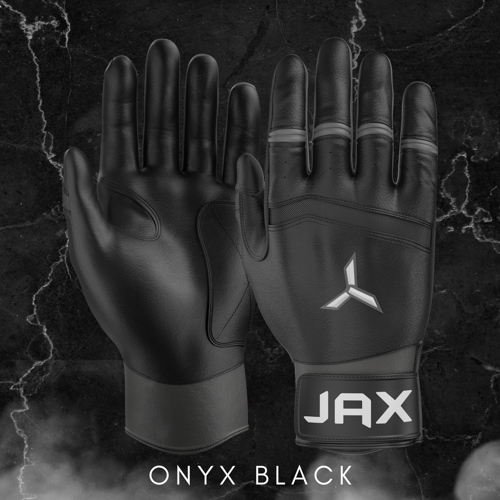 Jax Black Pro Cuff Batting Gloves