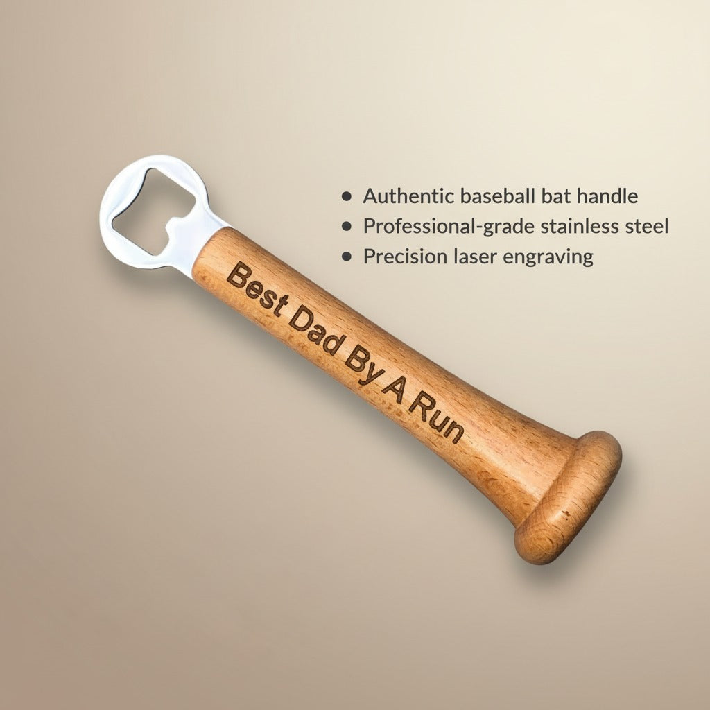 Personalized Baseball Bat Bottle Opener