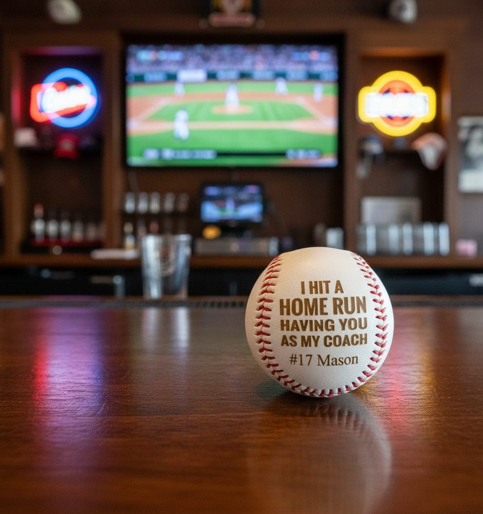 Coach's Personalized Tribute Baseball