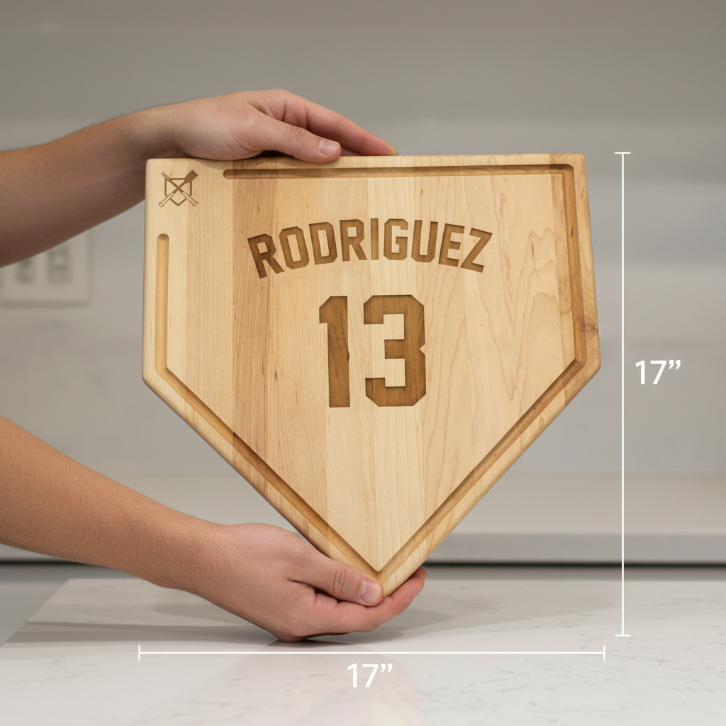 Baseball Plate Cutting Board