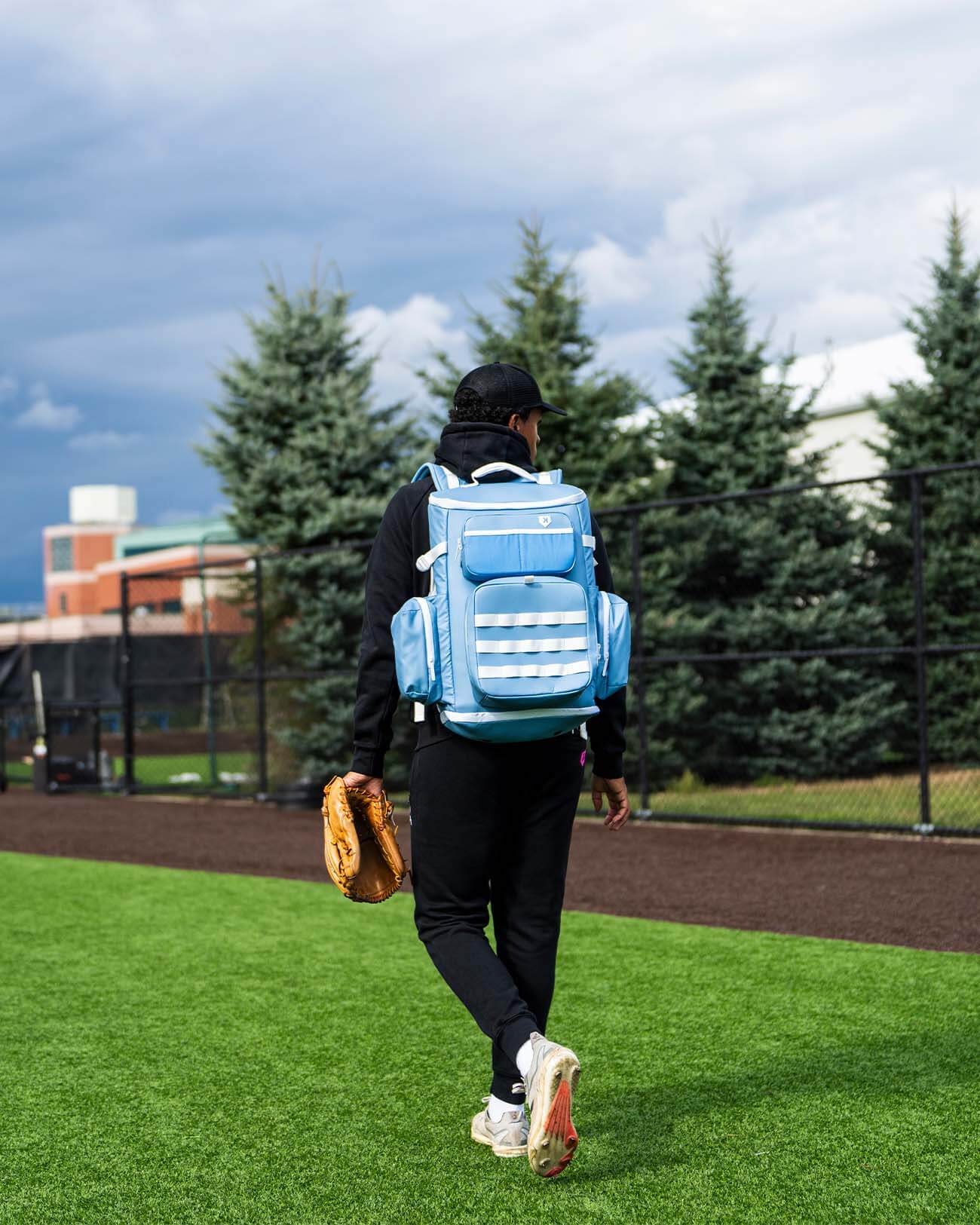 Sky Blue Heat Baseball Packpack