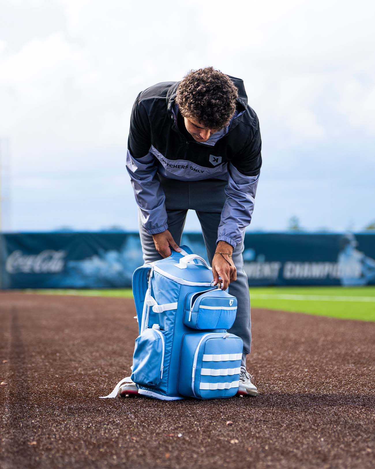 Sky Blue Heat Baseball Packpack