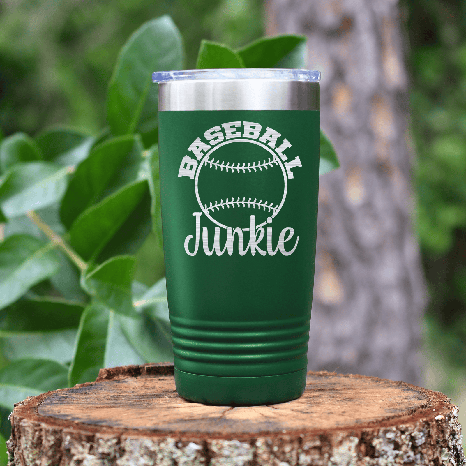 Green baseball tumbler Addicted To The Diamond