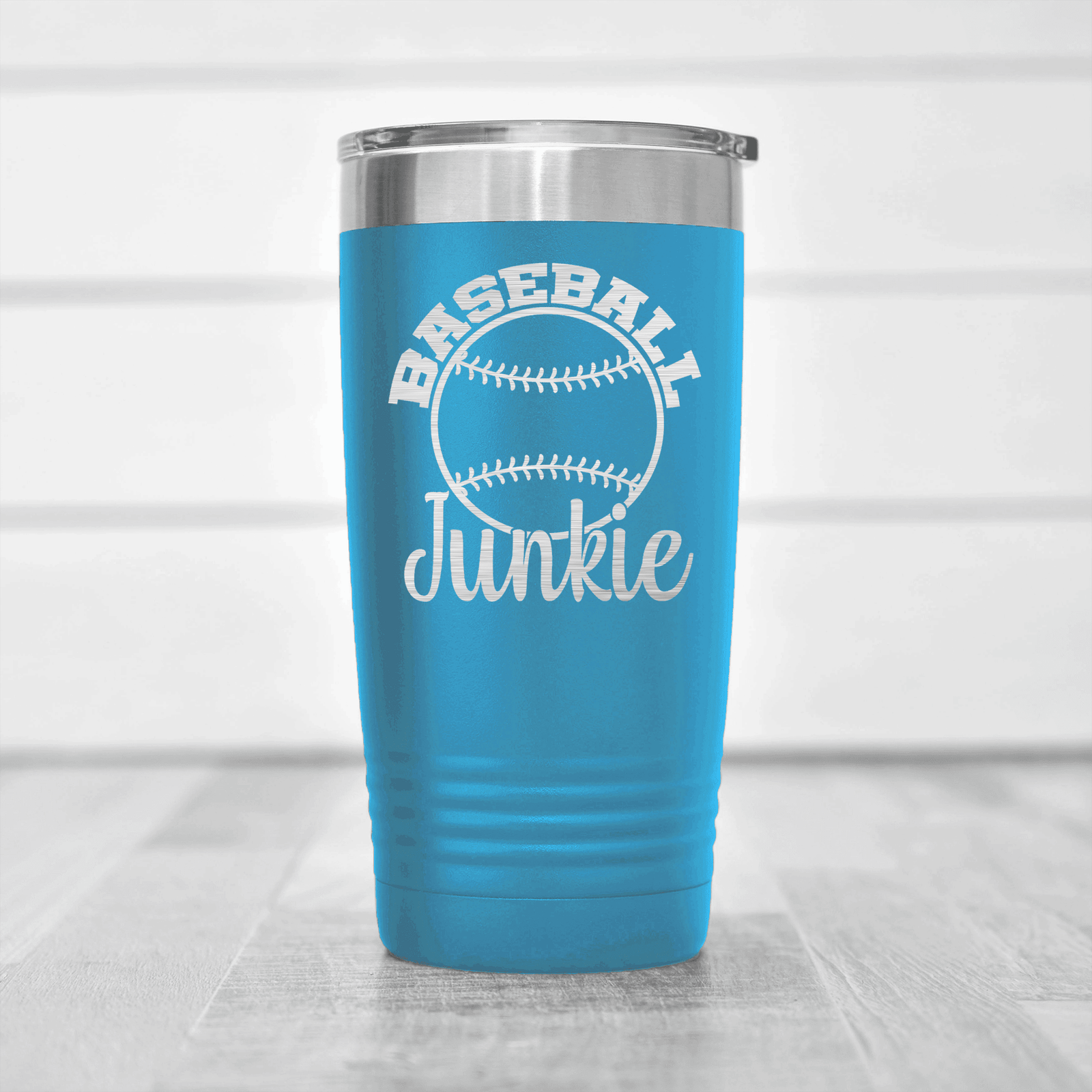 Light Blue baseball tumbler Addicted To The Diamond