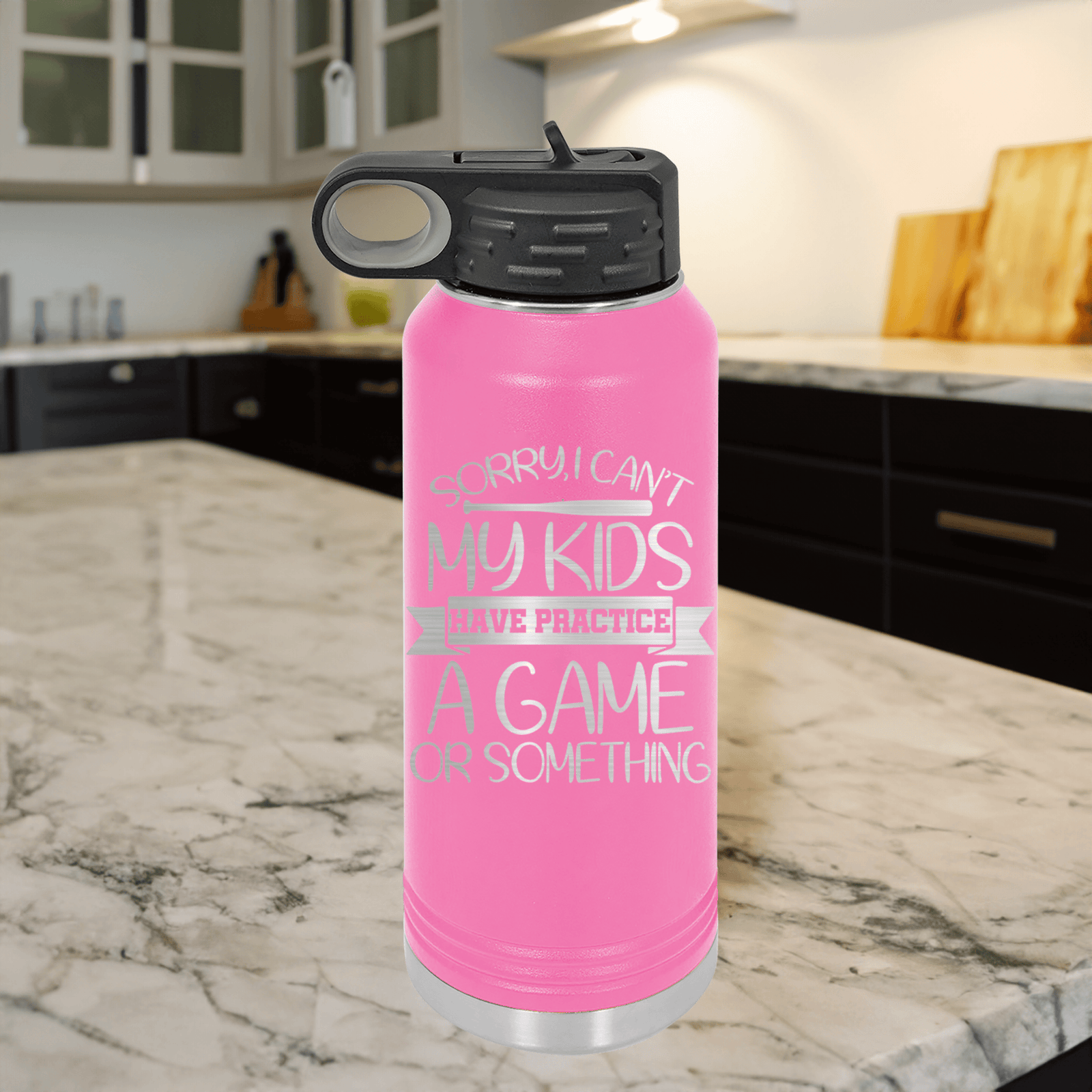 Funny Busy Ballpark Nights 32 Oz Water Bottle