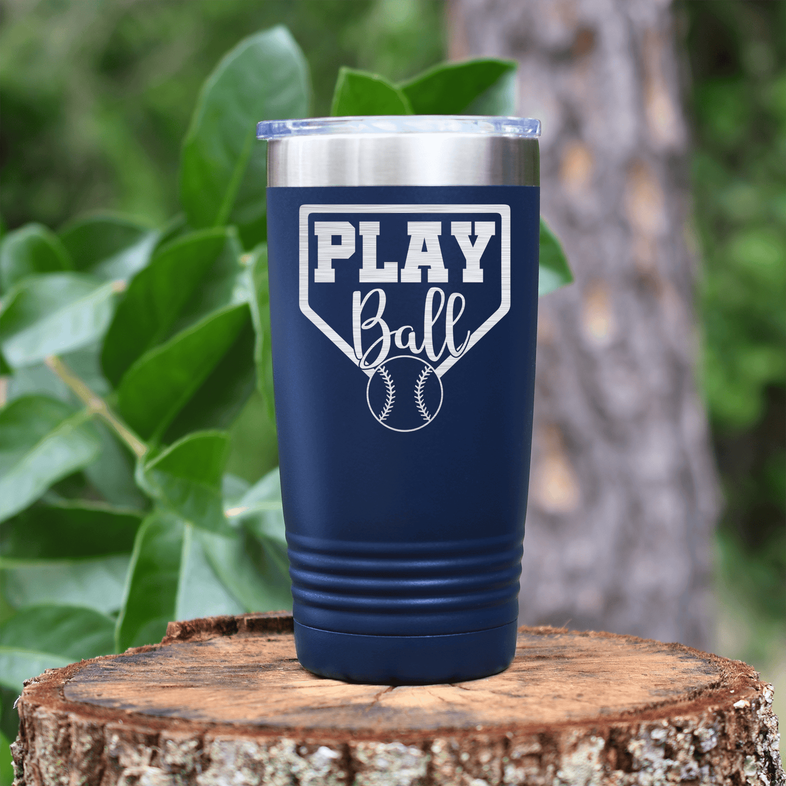 Navy baseball tumbler Its Game Time