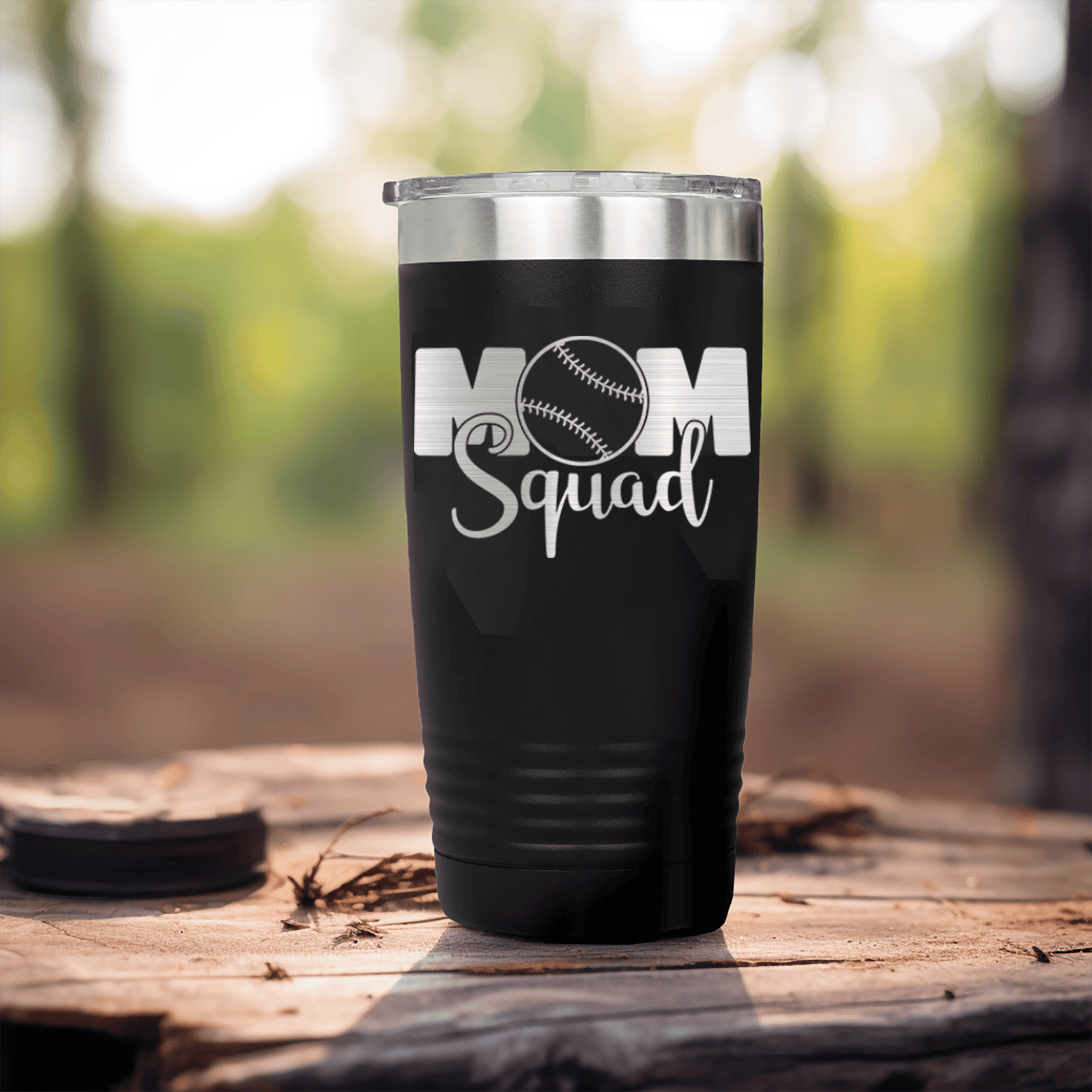 Black baseball tumbler Mothers Of The Mound