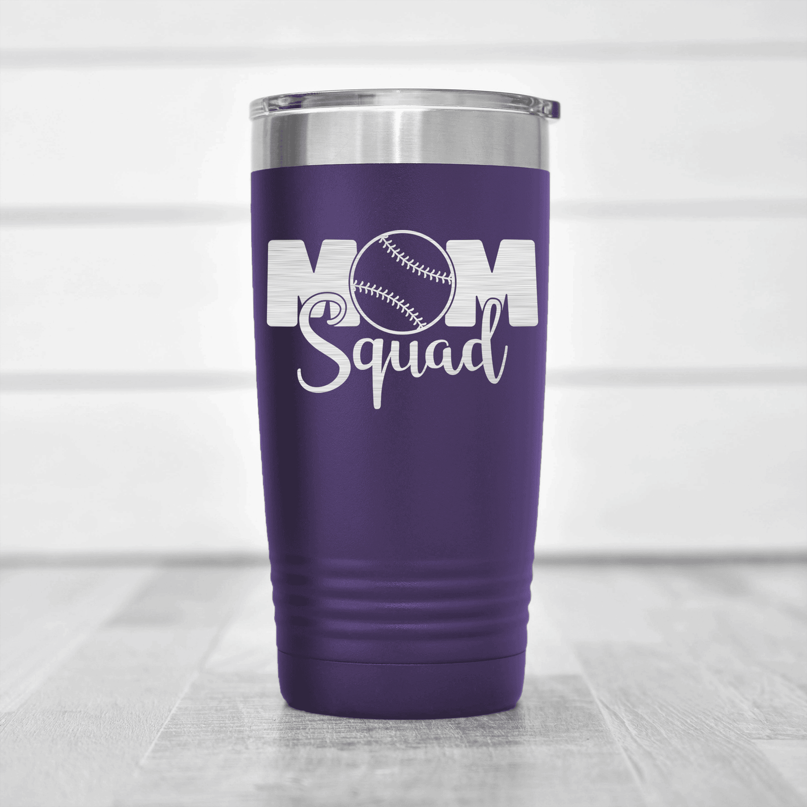 Purple baseball tumbler Mothers Of The Mound