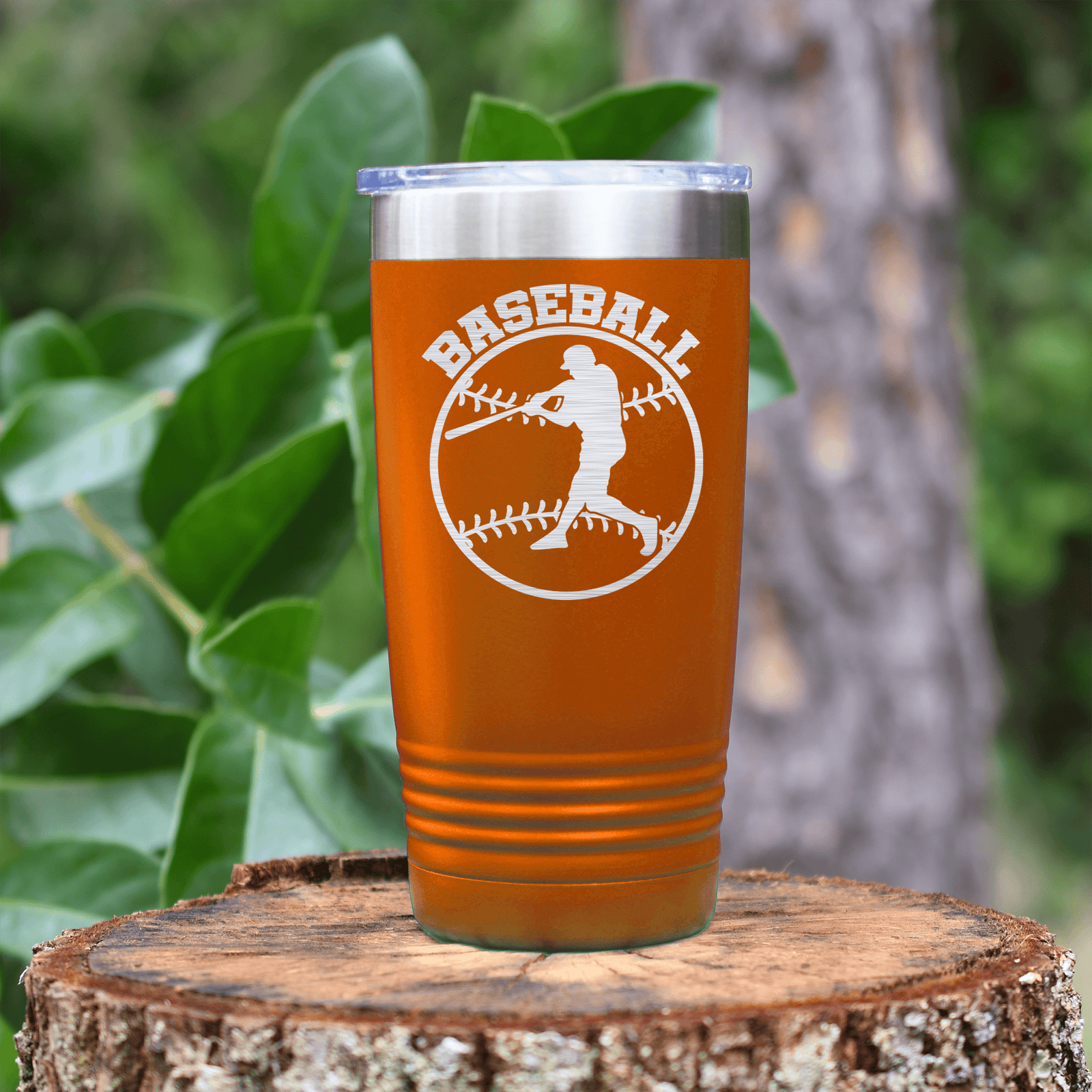 Orange baseball tumbler Player Spotlight