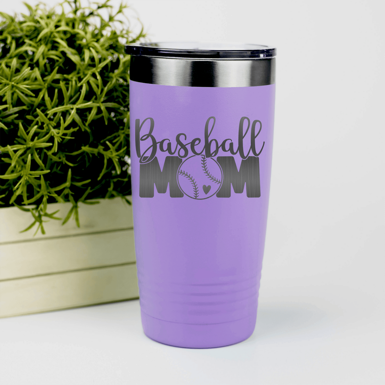 Light Purple baseball tumbler Queen Of The Bleachers Baseball