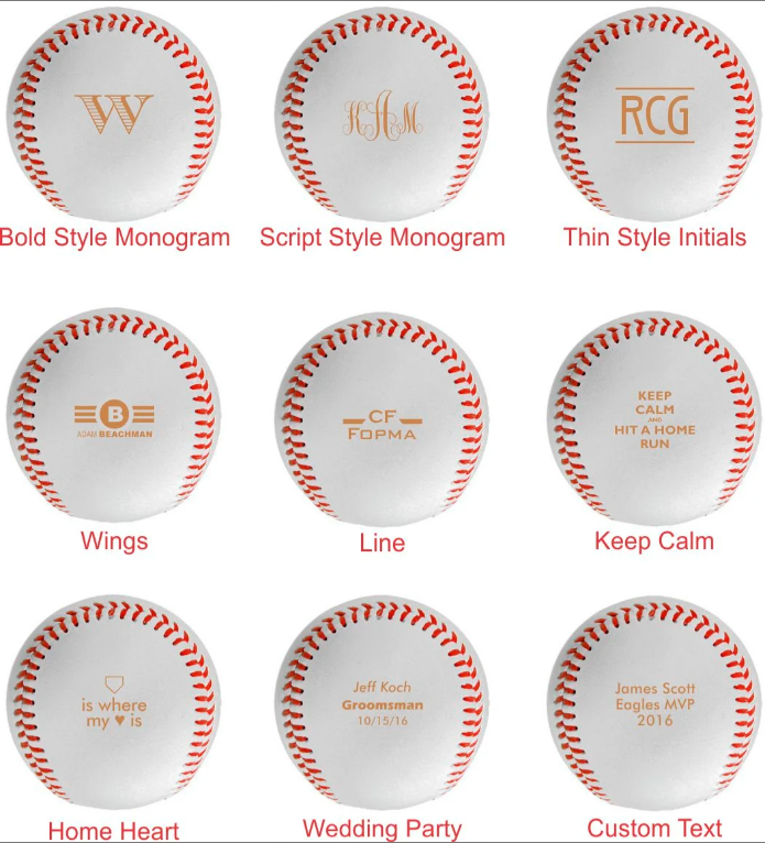 Strike Out Personalized Rawlings Baseball