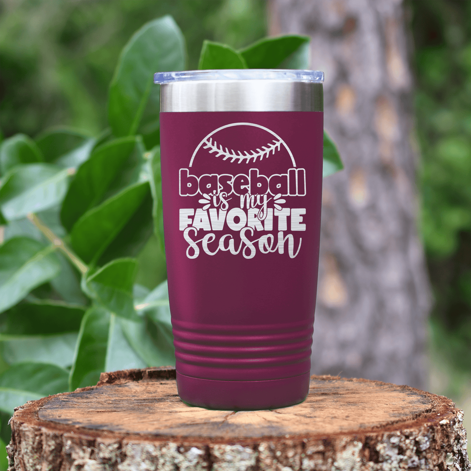 Maroon baseball tumbler Season Of Home Runs