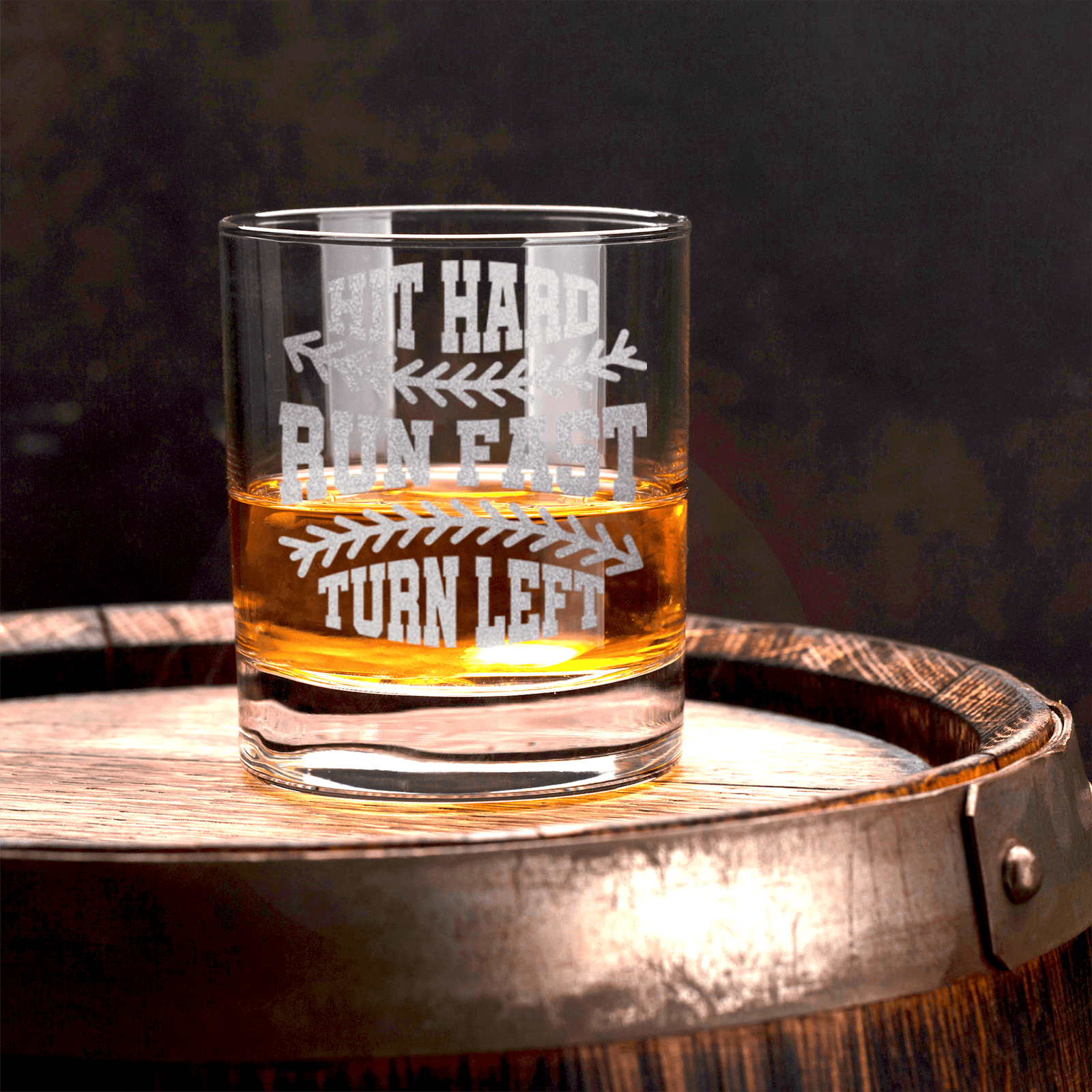 Swing For The Fences Whiskey Glass