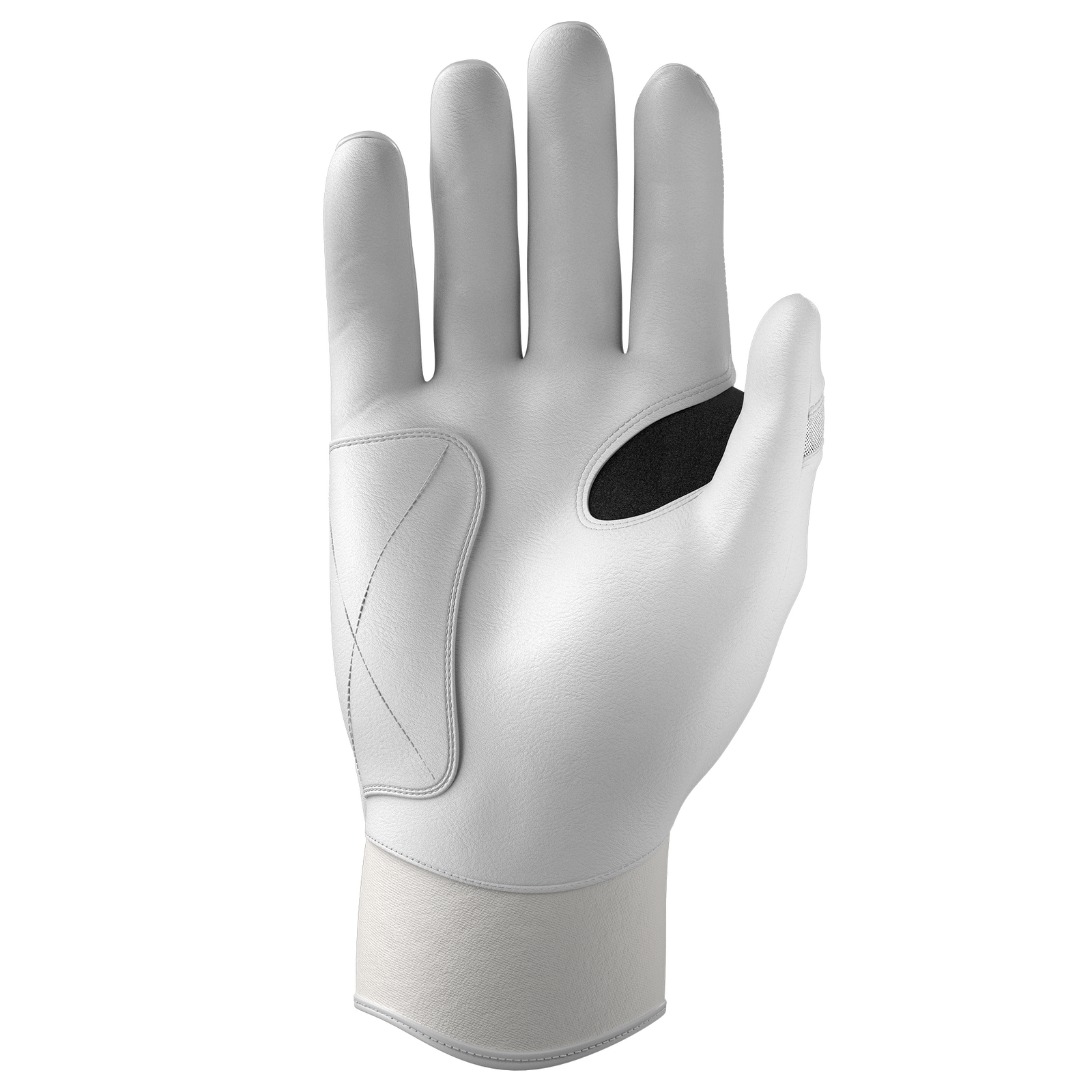 Jax White Pro Cuff Batting Gloves