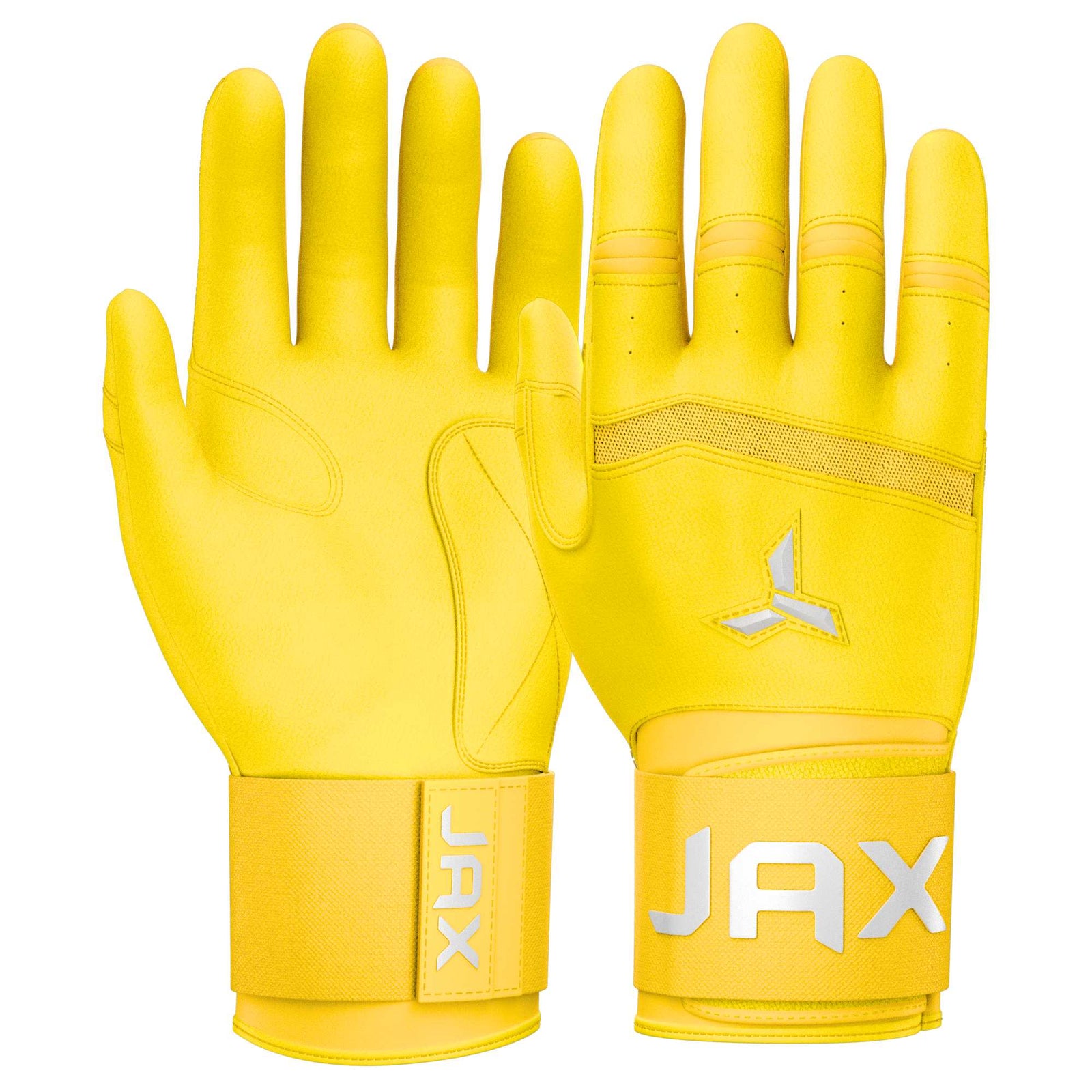 Jax Standout Yellow Cuff Batting Gloves