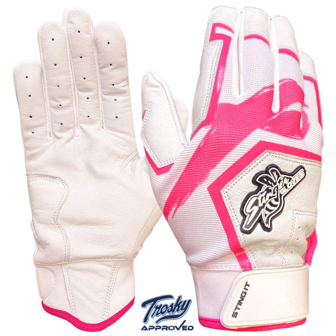 Sting Squad Batting Gloves - Pink Breast Cancer Awareness