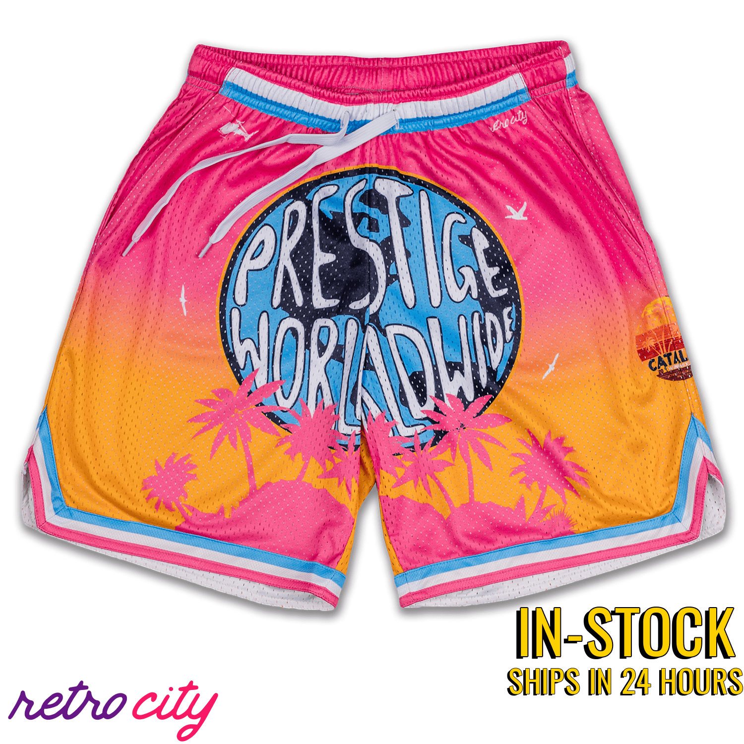 Prestige Worldwide Retro Mesh Shorts *IN-STOCK*