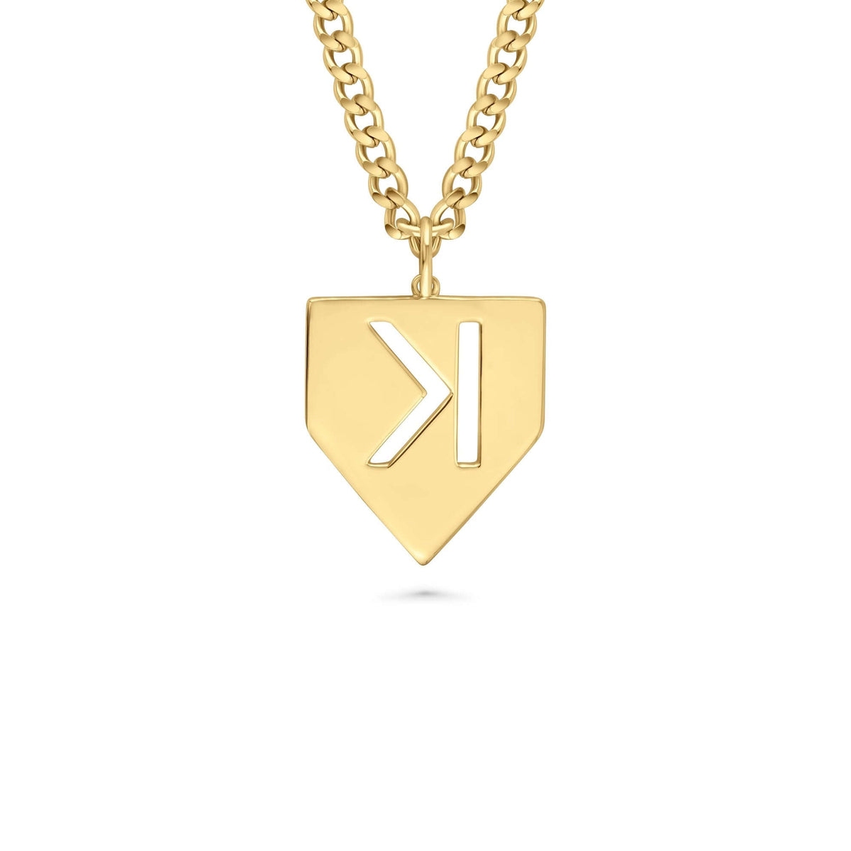 Baseball Pitchers Strikeout Backwards K Necklace