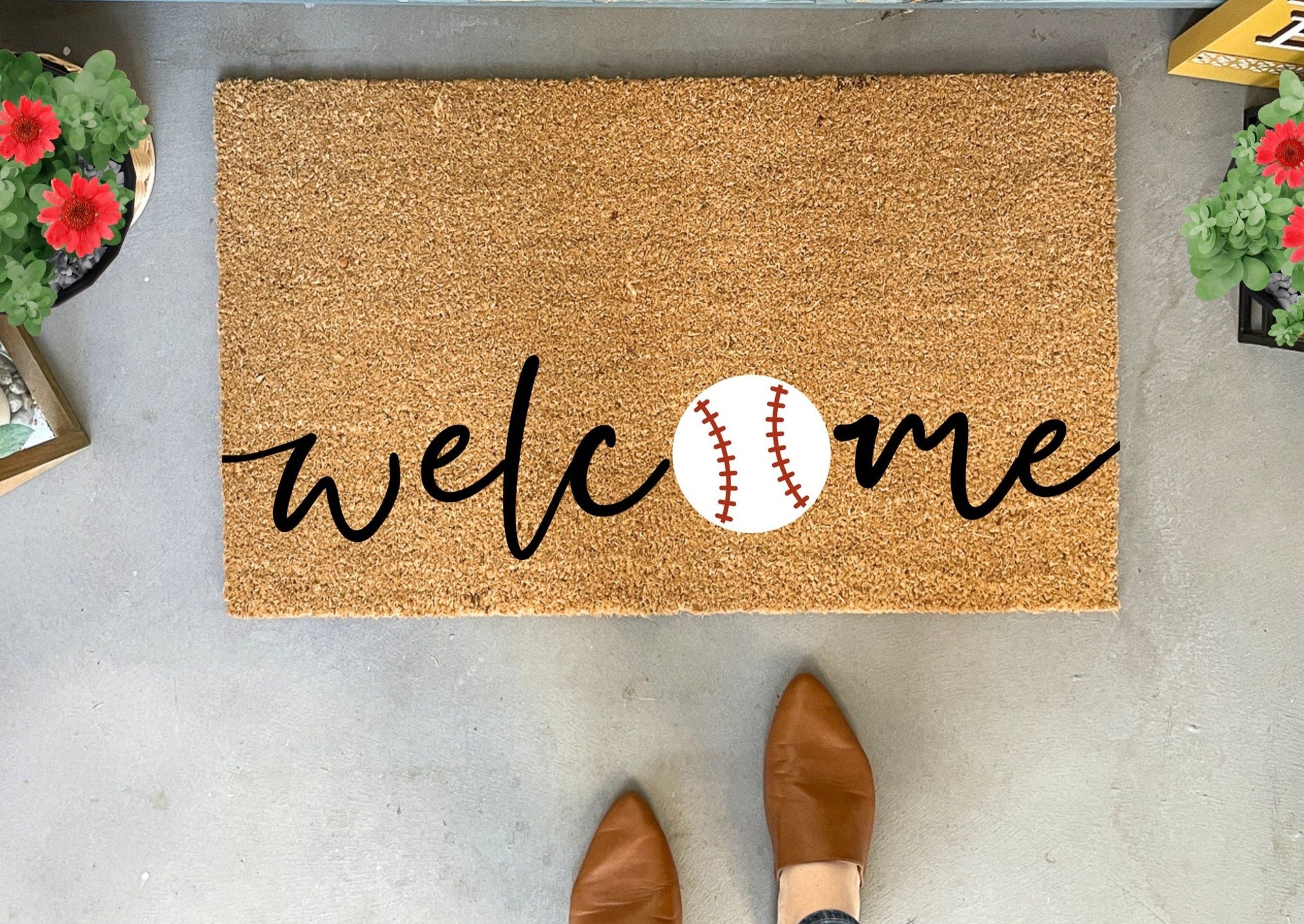 Baseball Welcome Doormat