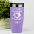 Light Purple Baseball Tumbler With Baseball Game Day Regrets Design