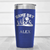 Blue Baseball Tumbler With Baseball Mood Design