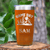 Orange Baseball Tumbler With Baseball Mood Design