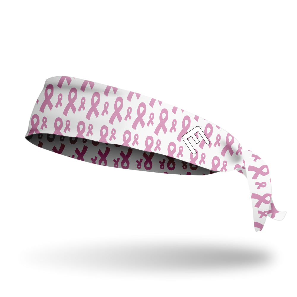 Breast Cancer Ribbons Tie Headband