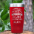 Red Baseball Tumbler With Busy Ballpark Nights Design