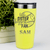 Yellow Baseball Tumbler With Cheering From The Sidelines Sister Design