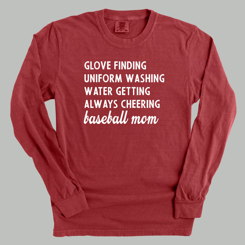 Baseball Mom Description Tee Shirt