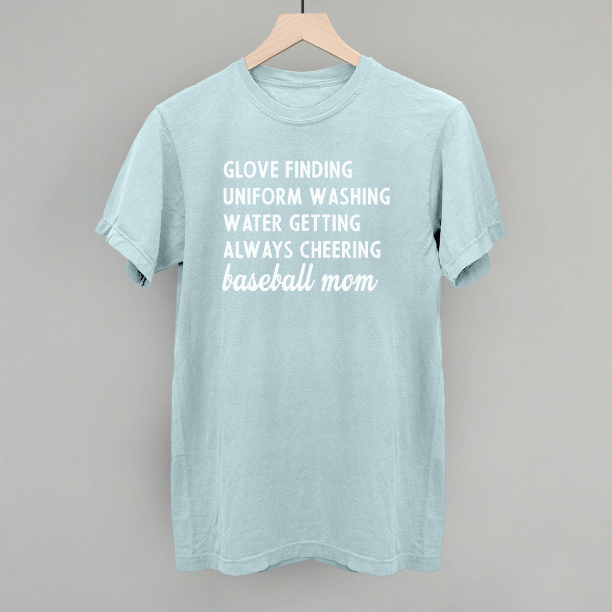 Baseball Mom Description Tee Shirt