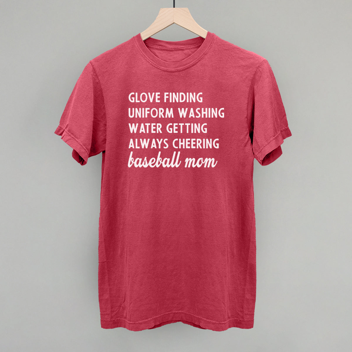 Baseball Mom Description Tee Shirt